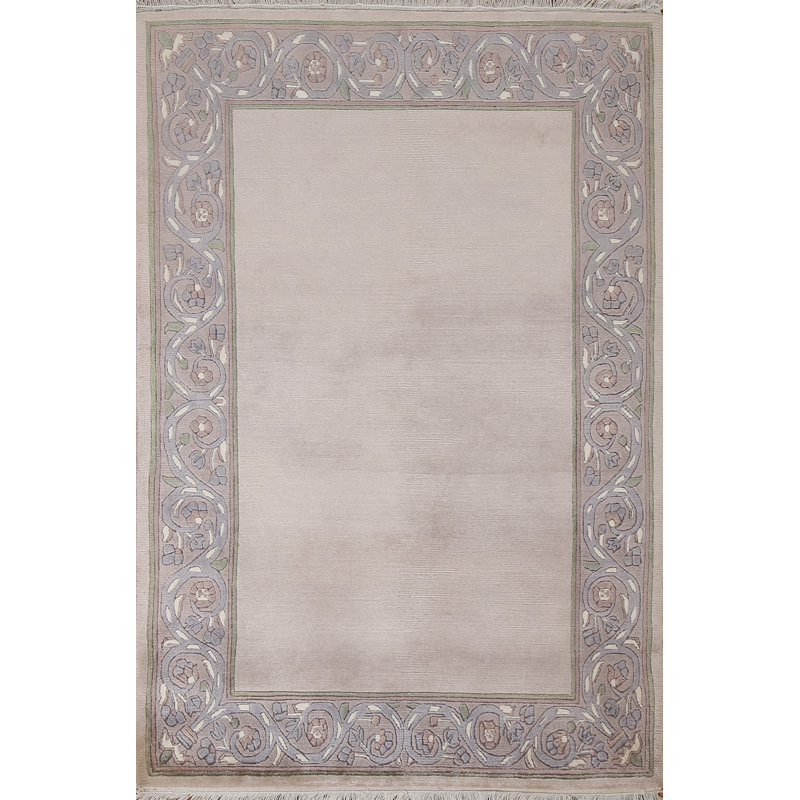 Tapis népalais oriental en laine noué à la main 3 pi 6 po x 5 pi