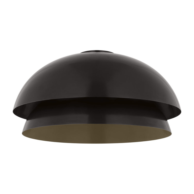 Shanti 1 - Light LED Flush Mount, Dark Bronze