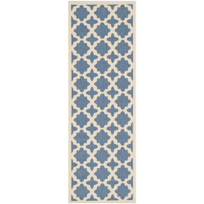 Herefordshire Performance Geometric Indoor/Outdoor Area Rug, Runner 2'3" x 6'7"
