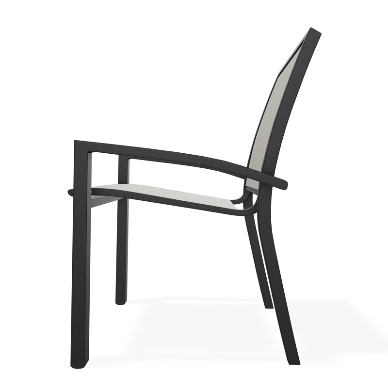 Kendall Outdoor Dining Chair, Ella, Black