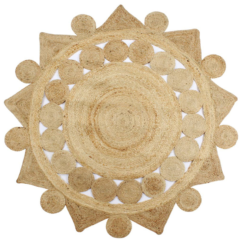 Round Kayaan Solid Colour 90cm X 90cm Area Rug