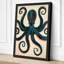 Geometric Octopus Coastal - Wrapped Canvas-326684918-326684919