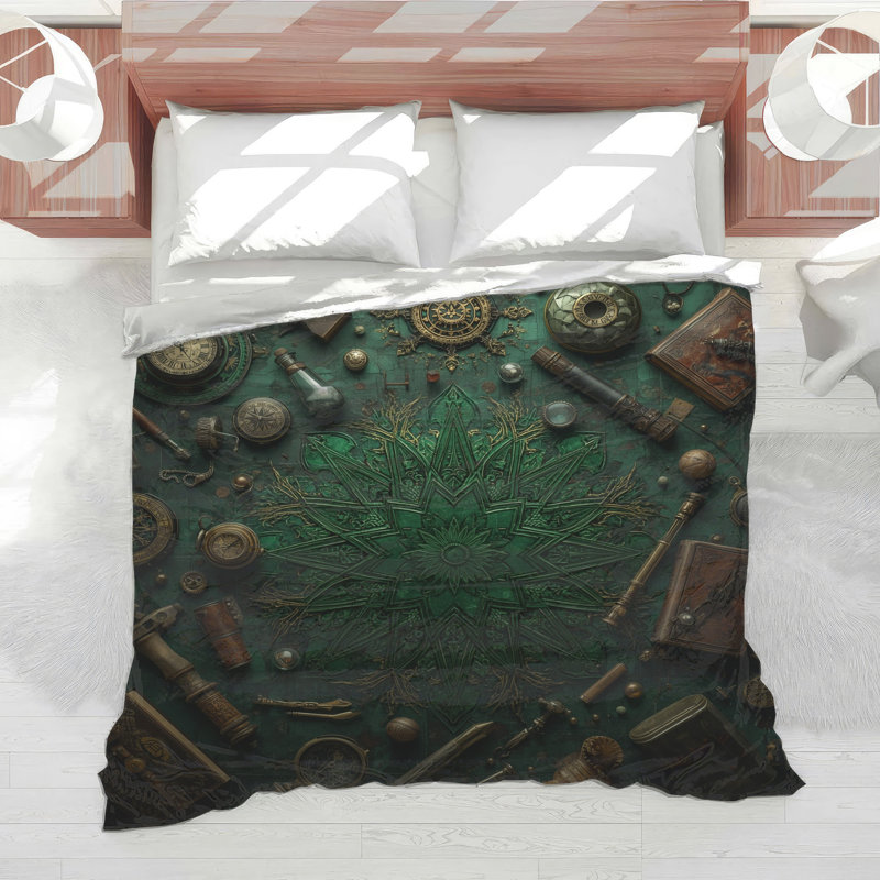 Steampunk Compass Collection Comforter, Twin