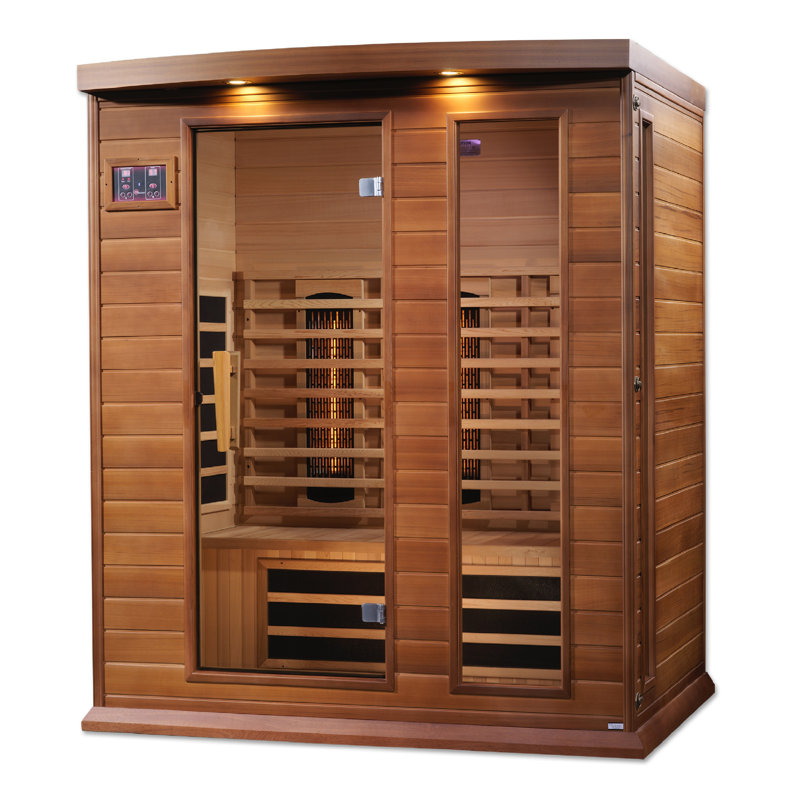 Dynamic Saunas (Maxxus) 3-Person Full Spectrum IR Sauna in Canadian Cedar				