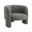 Fauteuil d'appoint en tweed Pemba