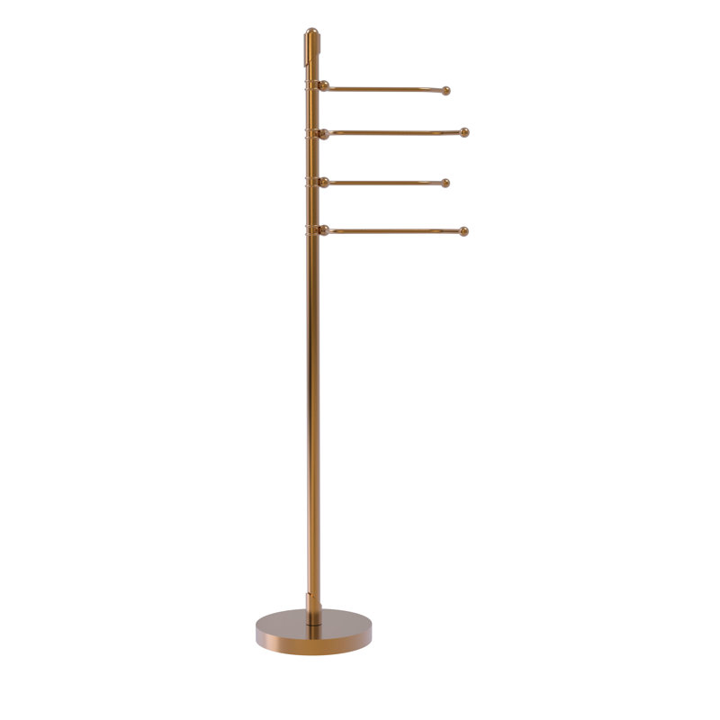 Porte-serviettes sur pied 4 accoudoirs Soho, Bronze brossé