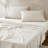 Path Cotton Sheets Cream 4 Piece Set King-116543533