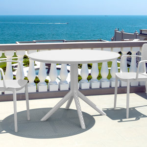 Aylssa Round 41.3'' Outdoor Dining Table