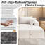 Boneless 71'' Oversized Double Chaise Lounges Indoor, Cloud Upholstered Boneless Couch Bed