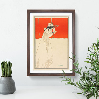 Isolde by Aubrey Beardsley - Picture Frame Painting