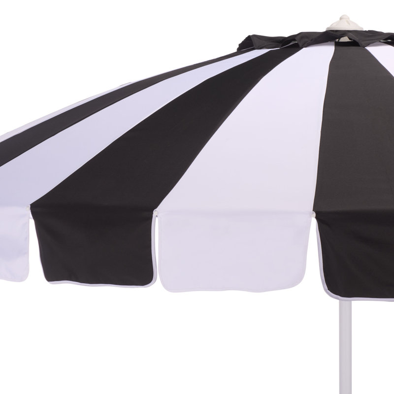 Parasol à manivelle 9 pi Buti, Rayures noires