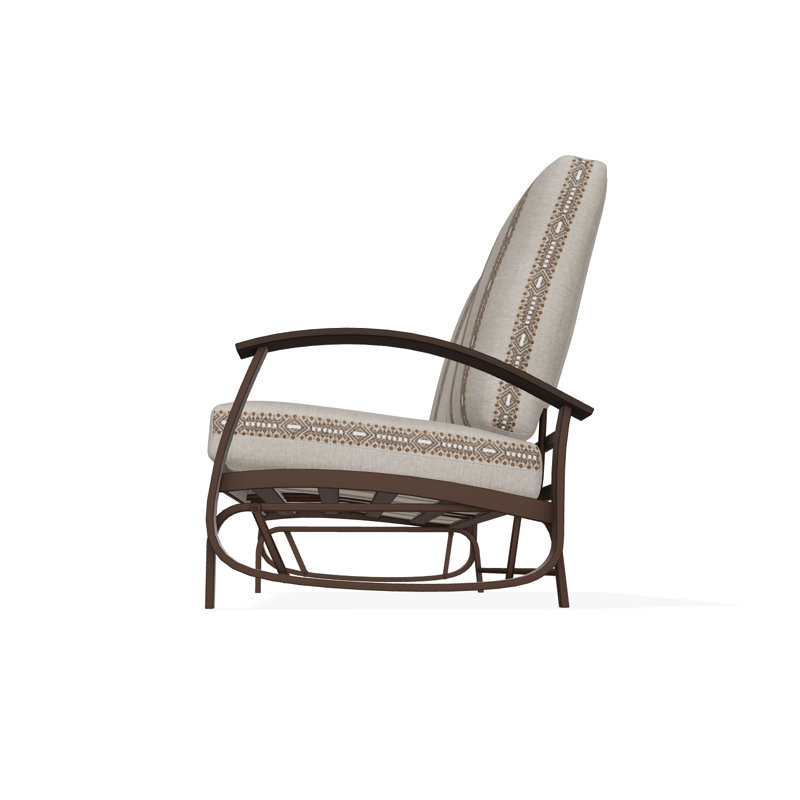 Belle Isle Cushion Deep Seating 2-Seat Glider, Kona, Guru Walnut