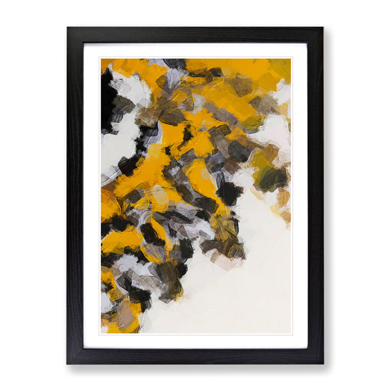 The Opposition Abstract - Framed Print, Black Framed, 46cm H x 34cm W x 2cm D