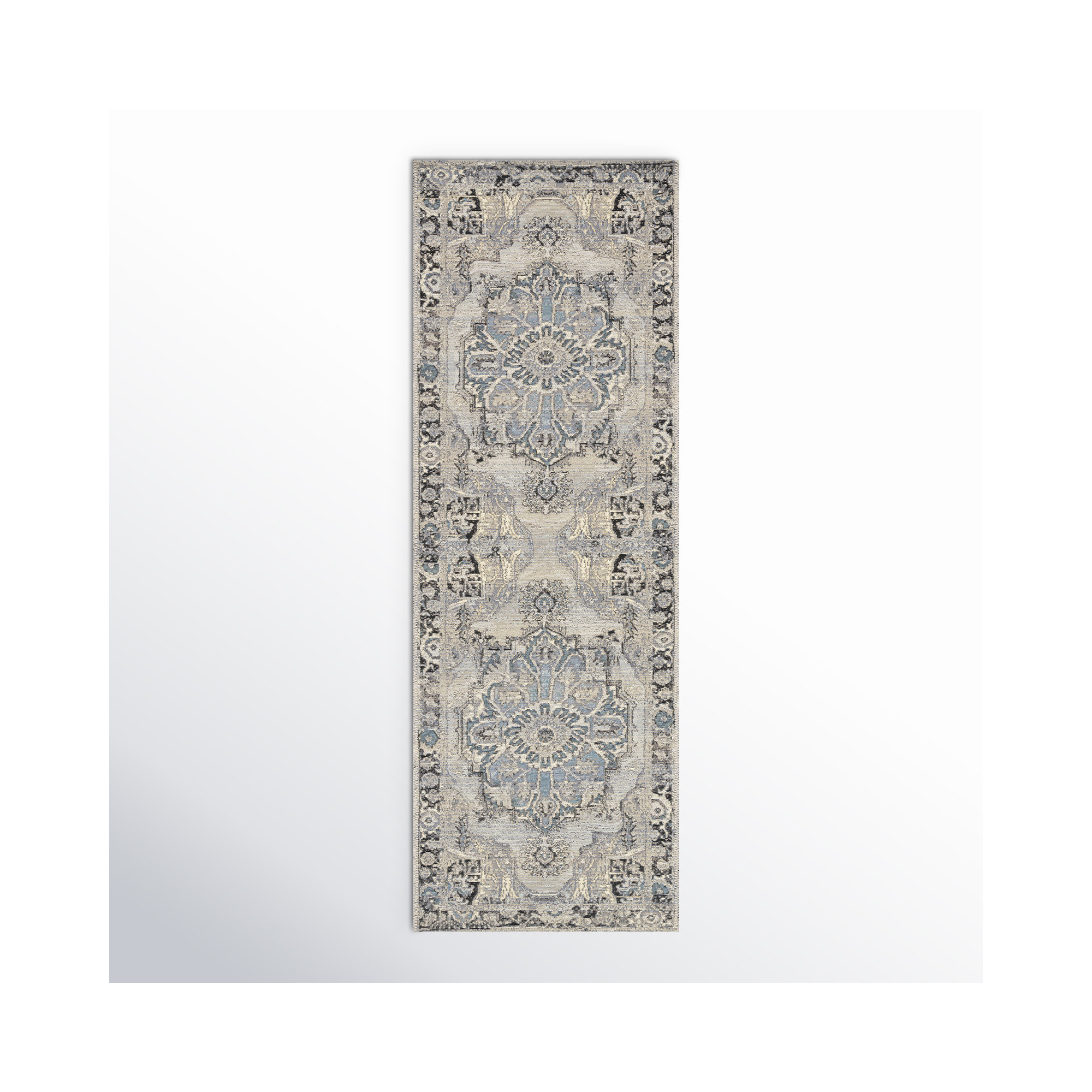 Cusack Oriental Indoor / Outdoor Area Rug, Runner 2'5" x 7'8"