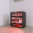 4 Layers Black Shoe Cabinet With LED Light Bluetooth Control