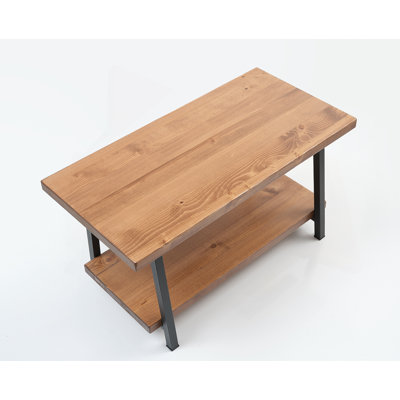 Table basse rustique en bois massif 39 po Furnish Home Store London