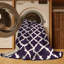 Tapis mauve lavable à la machine-1881420684