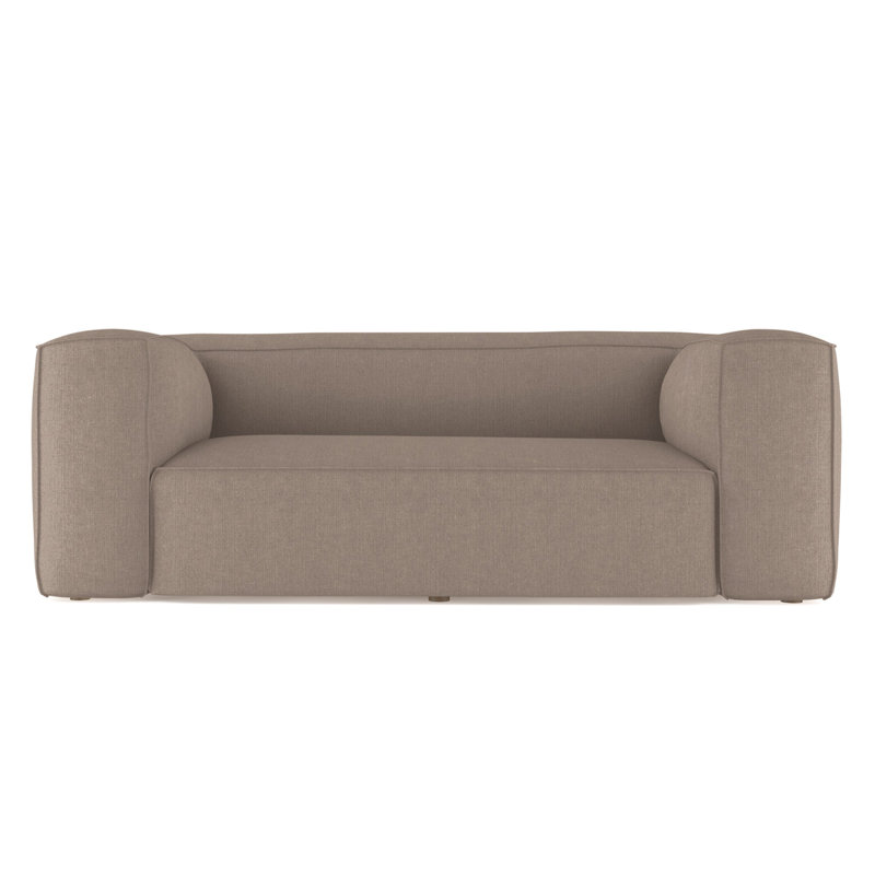 Canapé surdimensionné Varick, Ponce de lin Box Weave, H 30 po x l 108 po x P 47 po, Patiné