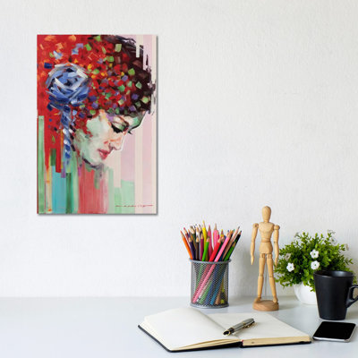 Confetti Girl III by E.A. Orme - Wrapped Canvas Print