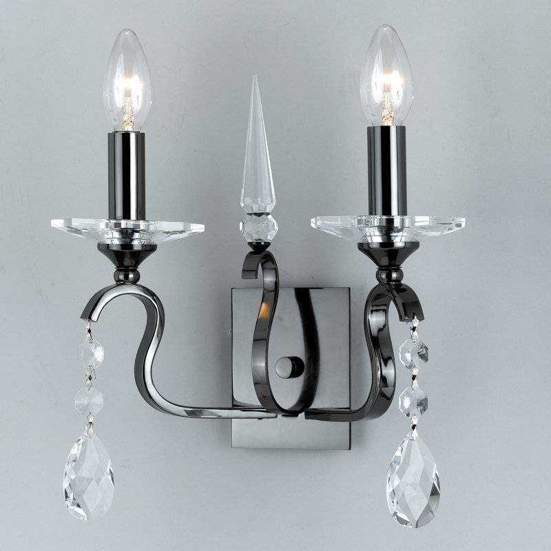 Candle Wall Light, Gunmetal