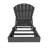 77.6" Long Outdoor All-Weather Poly Reclining Single Chaise-1478421921