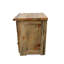 Table de chevet à trois tiroirs Big Edge de la collection Big Sky avec finition laquée transparente naturelle - hauteur de 30 pouces-1104982161