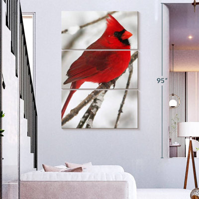 Brampt Birch Tree And Cardinal