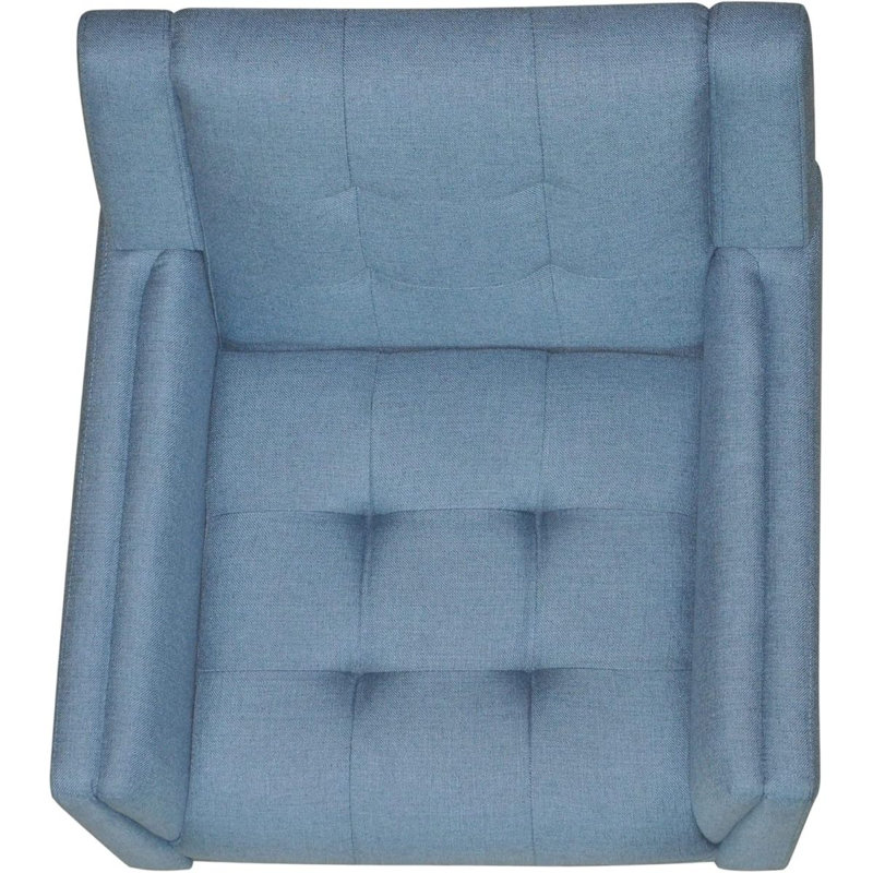 Fauteuil Mid-Century, Blue