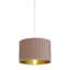 Faux Velvet Drum Pendant Shade ( Uno )-180256492-180256493