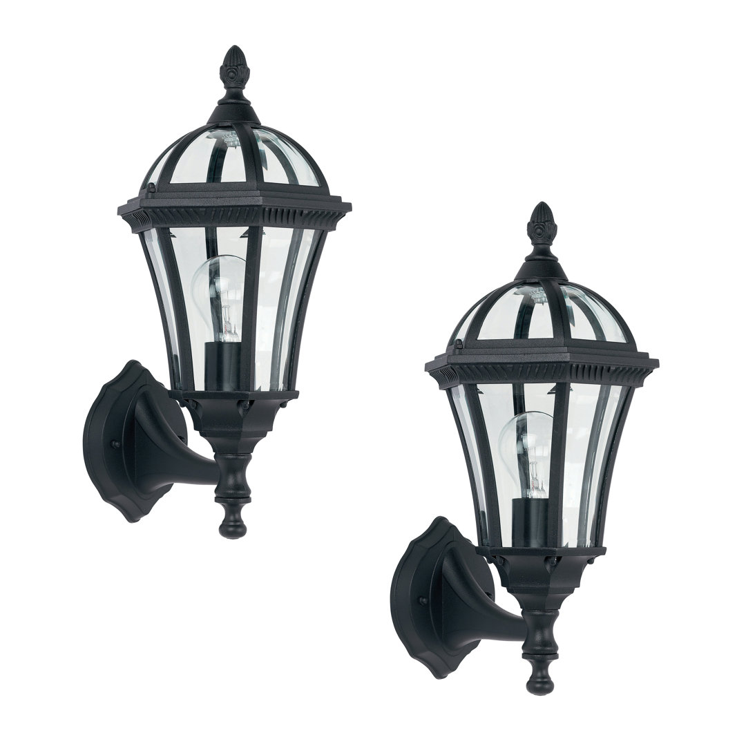 Beijing Black 41cm H Outdoor Wall Lantern