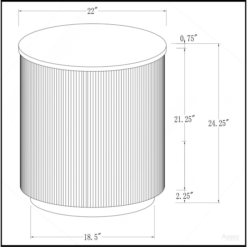Table de bout Sennewald, Miel