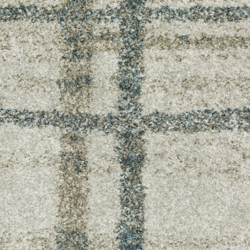 Tapis bleu sarcelle Aabidah, Rectangle 5 pi 3 po x 7 pi 6 po