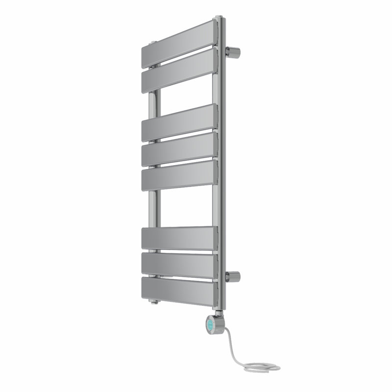 Flat Panel Towel Rail Heated Towel Rails, Chrome, 80cm H x 45cm W x 6.2cm D