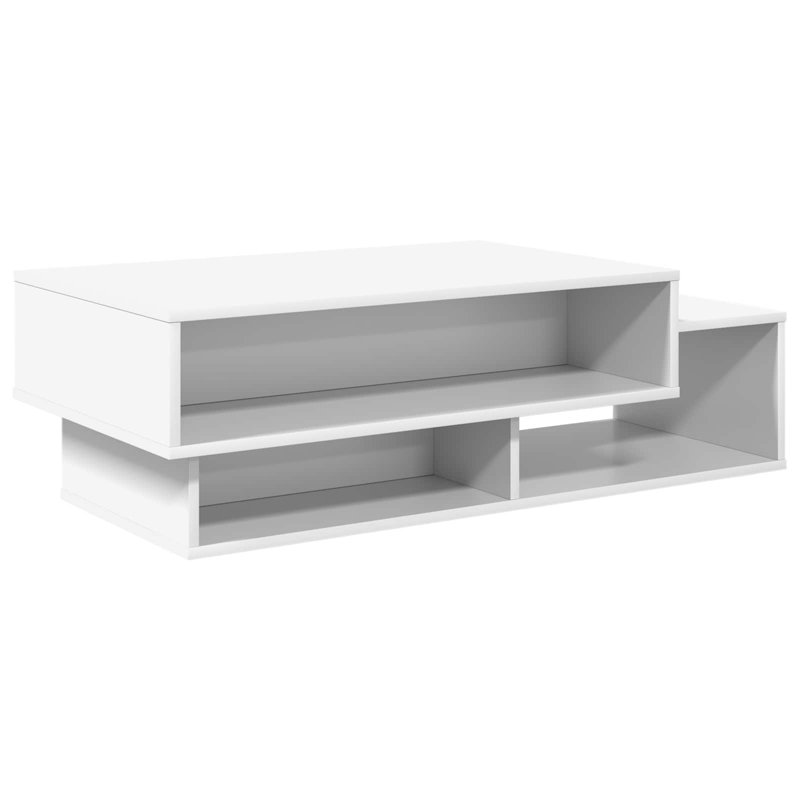 Coffee Table with Storage, White