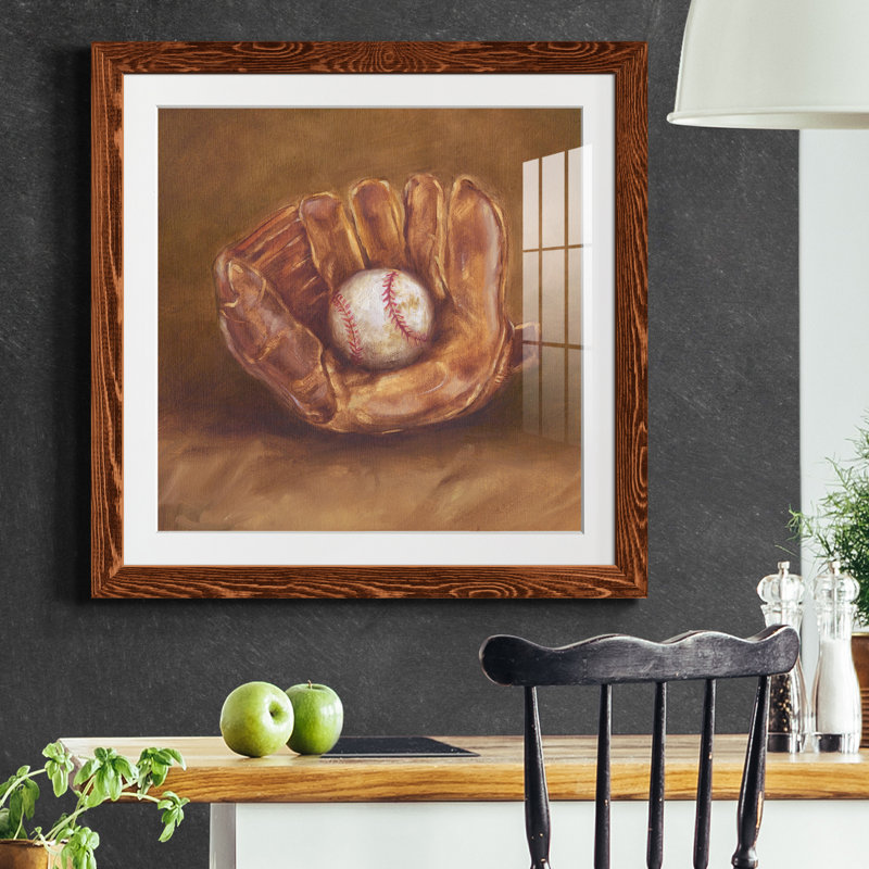 " Rustic Sports III ", 24'' H x 24'' W x 1'' D, Maple, White