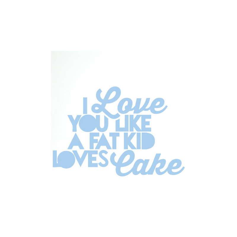 Non-Wall Damaging Wall Decal, Light Blue, Large