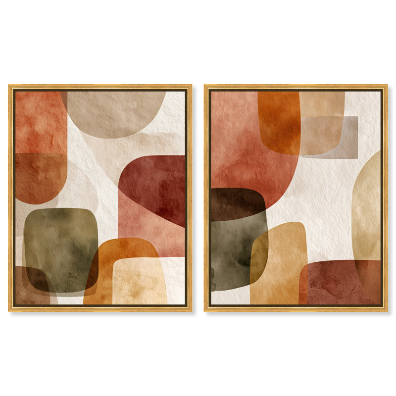Ensemble de décoration murale Boho Serenity Duo, H 36 po x l 30 po, Imprimé acrylique ultrabrillant