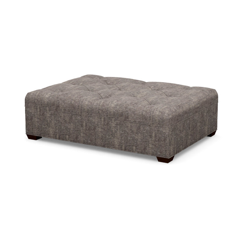 Tufted Ottoman, 8172-81, Walnut