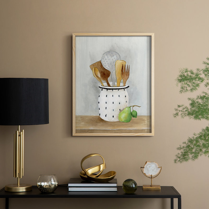 Cottage Kitchen I Framed Print - Solid Wood, 30" H x 24" W