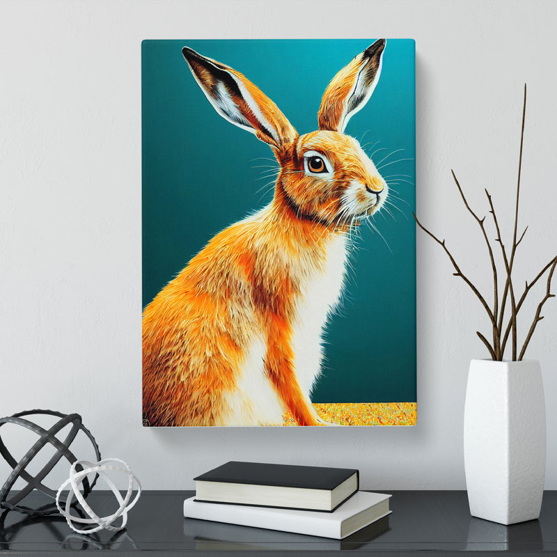 Hare - Wrapped Canvas, 60cm H x 40cm W x 3cm D