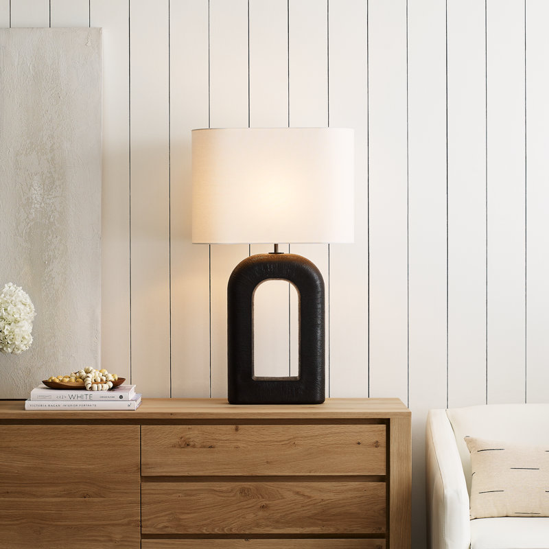 Kelly Wearstler Utopia Large Combed Table Lamp, Brown