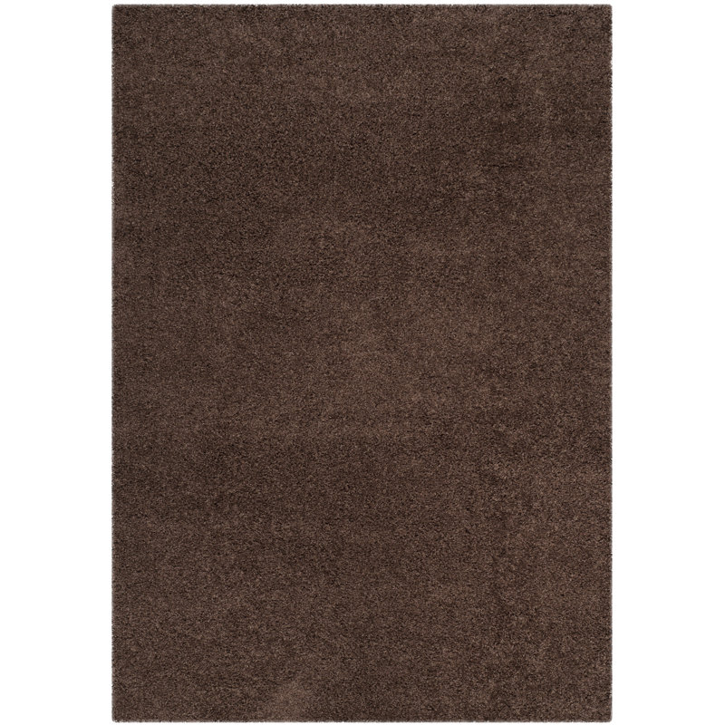 Rizco Shag Performance Solid Color Rug, Rectangle 4' x 6'