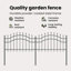 Vidaxl Garden Fence Powder-Coated Steel-116797819-116797820