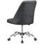 Chaise de bureau à domicile grise avec fonction contemporaine à hauteur réglable
