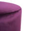 Velours mauve rond - 29,69 pouces de largeur, 16,5 de hauteur, peut être un siège supplémentaire ou un article décoratif en largeur, en hauteur, pouvant servir de décor de siège