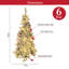 5.91' H Lighted Artificial Fir Christmas Tree