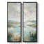 Paysage de marais côtier bleu turquoise – Ensemble de 2 impressions d'art encadrées sur toile 60"x20"x2, 60"x30"x2-134804260-134804261