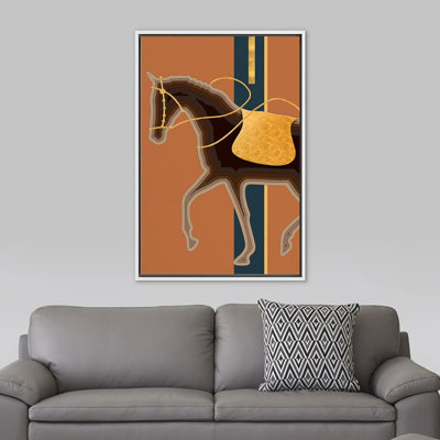 "IDÉE4WALL", impression sur toile encadrée, décoration murale de style BCBG, Mid-Century