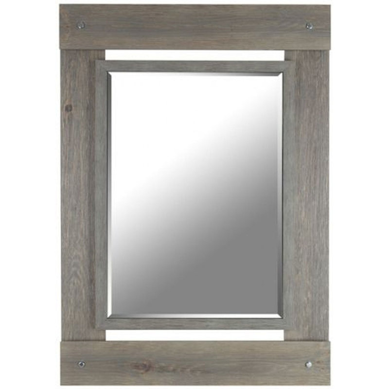 Miroir Edmund, 42,5 po x 30 po, gris