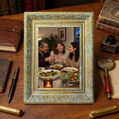 Cadre photo d'inspiration galerie 8 pièces x 10 po or antique 1PC